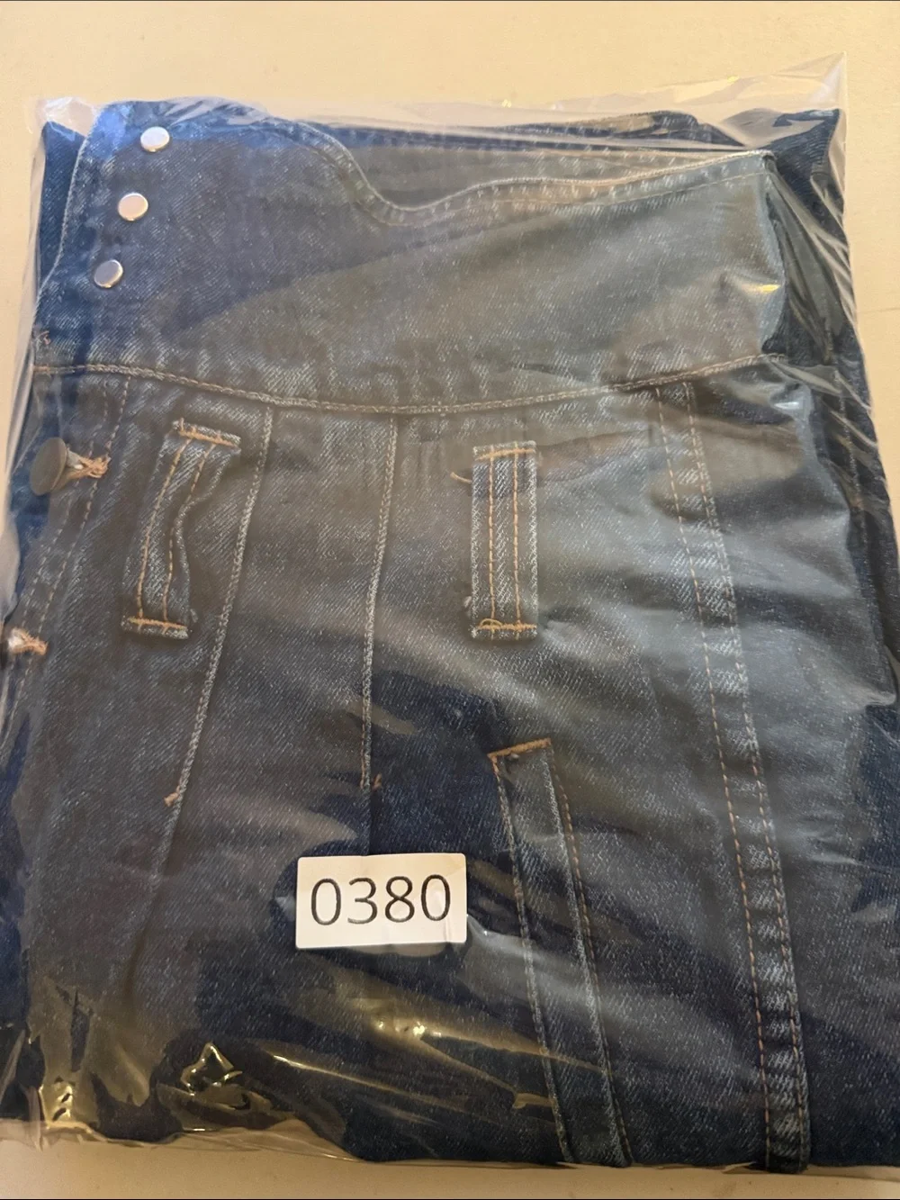 Vintage‎ Paperbag Waist High Rise Mom Jeans Womens Size 13 Blue Denim Tapered